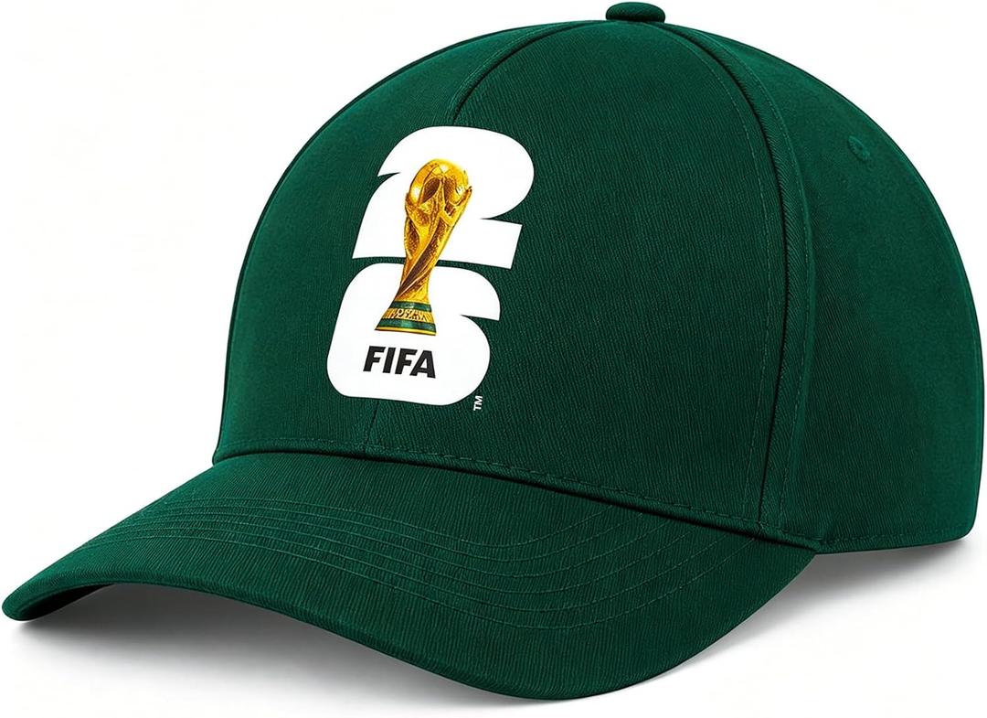 2026 FIFA World Cup Baseball Cap, Breathable Comfortable Unisex Soccer Hat for Stadium, Game Day, Watch Party, Outdoor Sports and Daily Wear. Green
