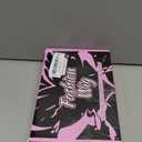 Lativ Purple Wig With Bangs Short Wavy Curly Bob Wigs for Women Colorful Wigs Shoulder Length 14 Inches Synthetic Fiber Hair for Halloween Costumes Cosplay