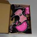 No Pull Dog Harness, Collar & Leash Set | Includes Dog Seat Belt, Collapsible Bowls & Poop Bag Dispenser. Ideal for Training, Walking, Hiking. Fits Small to Large Dogs(Pink-L)