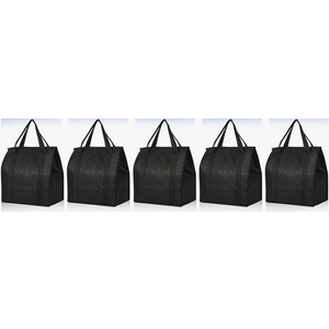20 Pcs Insulated Shopping Bags for Groceries with Zipper & Handles, Large Foldable Cooler Bags for Hot & Cold Food