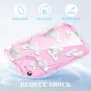 2 x Compatible for iPhone SE/8/7 Case, Pretty Butterfly Print Three-Dimensional Wave Clear Case for Girls Women, Soft Full Package Anti-Fall Cover for iPhone SE/8/7, White Butterfly