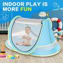 Baby Beach Tent, Pop Up Toddler Travel Bed for Boys or Girls, Sun Shade for Toddler Camping, Infant Portable Sun Shade, Summer Beach Baby