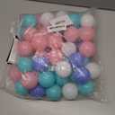 Wonder Space Soft Pit Balls, Chemical-Free Crush Proof Plastic Ocean Ball, BPA Free with No Smell, Safe for Toddler Ball Pit/Kiddie Pool/Indoor Baby Playpen, 50 Balls, Mix-Pastel