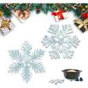 Linton Arts Snowflake Metal Trivets, Heat Resistant Cast Iron Trivet, Decorative Christmas Trivets for Holiday & Christmas Decorations for Kitchen
