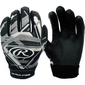Rawlings | Remix | T-Ball/Coach Pitch Batting Gloves | Boys & Girls Size Youth XS | Multiple Colors (Black)