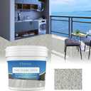 Epoxy Colored Sand Floor Paint, High-Gloss Self-Leveling Epoxy Coating for Interior & Exterior Surfaces, Wear-Resistant & Non-Slip Marble Effect Finish, 35oz (1KG), Multicolored