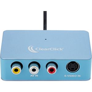 ClearClick Audio to USB 2.0 - Second Generation - Audio Capture & Live Streaming Device - Input 1/8" 3.5mm Aux AV RCA - USB-C Plug & Play