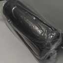 ForPro Professional Collection Jumbo Full Round Bolster Pillow, Black, Oil and Stain-Resistant, for Massage and Yoga, 9 R x 26 L