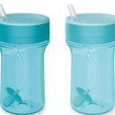 NUK Everlast Weighted Straw Cup, 10 oz. | SuperDurable Leakproof Toddler Sippy Cup 2