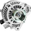 11176N New Alternator Compatible with 2006-2011 Honda Civic 1.8L L4, 80A 12V, 7-Groove Pulley, Replace# 11176, 31100RNAA01, 31100RNAA01RM, 31100RNAA012M2, AHGA67, A002TC1391, SB347