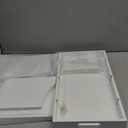 Diaper Caddy Organizer, Changing Table Organizer, Wooden Diaper Organizer for Nursery, Baby Diaper Storage Organizer with Removable Dividers (White, Rectangular Size) (16.1x8.7)