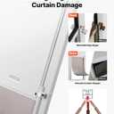 VEVOR Dog Door for Sliding Glass Door, 91 to 96 in Adjustable Height, Aluminum Alloy Frame with Metal Rotating Hinges, Lock Design, 13 5/8 x 23 5/8 in Flap, Sliding Glass Pet Door for Renters