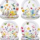 Fourluoo 96 Pcs Easter Paper Plates 7 Inch Bunny Eggs Disposable Dessert Dinner Plates for Easter Party Birthday Spring Rabbit Party Decoration Supplies