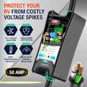 LATCH.IT 50 Amp RV Surge Protector | RV Surge Protector 50 Amp w/ 5000J Voltage Protection | RV 50 Amp Surge Protector w/Circuit Analyzer | Prevents Damage w/Our 50 Amp Surge Protector for RV!