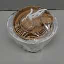 QRRICA Plant Pots 10/9/8/7.5/7 Inch Self Watering Pots, Set of 5 Plastic Planters with Drainage Holes and Saucers,Plastic Flower Pots,Nursery Planting Pot for Indoor Out Door PlantsWhite