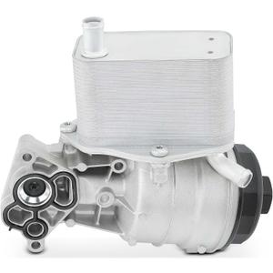 A-Premium Engine Oil Filter Housing Adapter Assembly [with Gasket Kit] - Compatible with Volvo Vehicles - 2008-2016 - XC60, XC90, S60, XC70, S80, V60, V70-3.0L 3.2L