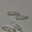 Lure Blanks,25pcs Unpainted Fishing Lures, Blank Topwater Popper Lures with Eyes, Clear Hard Baits 70mm/10.8g