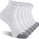 FITRELL 6 Pack Men's Athletic Ankle Socks Cushioned Sports Running Socks 9-12 L