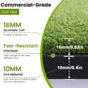 Golf Hitting Mat 5x4ft, Large 26mm Professional Golf Practice Mat for Driving & Swinging, Realistic Grass Golf Training Mat for Garage & Backyard, Ultra-Durable Artificial Turf, Gifts for Him Men