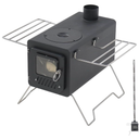 Soomloom Firewood Stove PROTO Heat-Resistant Paint Camping Pellets Combi Carbon Steel Compact Tent Cooking Barbecue BBQ Campfire Chimney Portable Camp Outdoor Heating Hybrid Stove