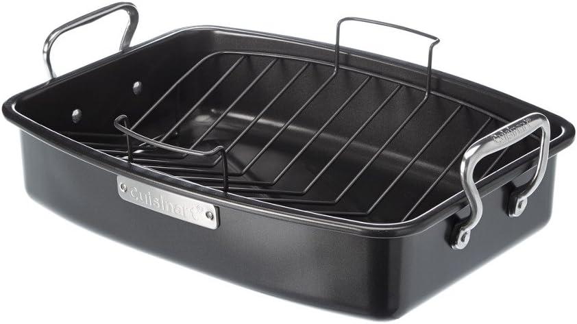 Cuisinart ASR-1713V Ovenware Classic Collection 17-by-13-Inch Roaster with Removable Rack (Silver)