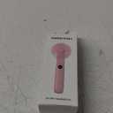 SWEETFULL Portable Handheld Mini Fan with LED Display, 2-in-1 Personal Foldable USB Rechargeable Hand Held Fan & Flashlight for Travel, Lash Eyelash, Cute Small Pocket for Women, Girls (Pink)
