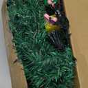 2 Pack Solar Mini Christmas Tree Decorations Lights, 30 Inch 8 Flashing Modes Waterproof Xmas Decor, 60 LED Lights with Ornaments 6 Lighted Gift Boxes for Porch Pathway Yard Garden (Warm White)