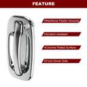 Ferding Exterior Outside Chrome Door Handle Rear Passenger Side Compatible with 1999-2007 Chevy Avalanche Silverado Suburban Tahoe, Cadillac Escalade, GMC Sierra Yukon 15745141 GM1520142 80552