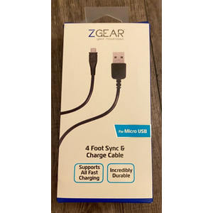 ZGEAR 4 Foot Sync & Charge Cable