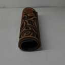 Boho Door Mat, Floral Doormat, Boho Abstract Black Flower Welcome Front Door Mat Indoor Outdoor Entrance, Floral Artificial Coir Doormats Rugs for Porch Patio Entryway Home Room Decor 30x17in