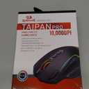 Redragon M810 Pro Wireless Gaming Mouse, 10000 DPI Wired/Wireless Gamer Mouse w/Rapid Fire Key, 8 Macro Buttons, 45-Hour Reliable Power Capacity and RGB Backlit for PC/Mac/Laptop (Black)