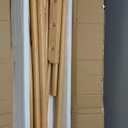 Solid Wood Clothes Rack with Shelves, 3-in-1 Freestanding Clothing Racks for Hanging Clothes A-Frame Garment Rack for Bedroom, Entryway, Living Room (Natural)