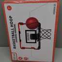 TEMI Indoor Basketball Hoop for Kids, Door Room Basketball Hoop,Mini Basketball Hoop with 4 Balls, Basketball Toys for 3 4 5 6 7 8 9 10 11 12 Year Old Boys