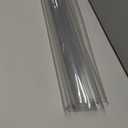 NECAUX Custom Multisize 1.5mm Thick Clear PVC Table Cover Protector - 19 x 36 Inch Rectangular Plastic Table Cover Desk Pad Mat for Office & Computer Desk