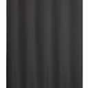 River Dream No Hook Hotel Cloth Black Shower Curtain Microfiber Waterproof - Soft Fabric Shower Curtain or Liner Washable, Black, 71x74