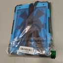 Scnioy Case for iPad 9th Generation iPad Case 9th 8th 7th Generation iPad 10.2 Inch iPad 9th Gen Cover with Screen Protector Pen Holder TabletCases 360 Rotating Stand, Black Blue