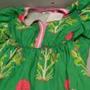 Cicy Bell Womens Summer Floral Print Maxi Dress A Line Puff Short Sleeve V Neck Boho Dresses Flowy Beach Vacation Outfits size 8