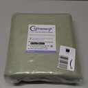 Chyhomenyc Light Green Curtains 72 Inch Length 2 Panels Set, Faux Linen Textured Semi Sheer Light Filtering Soft Airy Privacy Farmhouse Curtain Drapes for Living Room Bedroom, 40 W x 72 L Inches