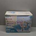 Baby Play Mat, Whale Tummy Time Mat with Toys, Baby Activity Gym for Infants 0 - 12 Months 100% Cotton Sensory Floor Mat for Boys & Girls