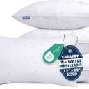 Outdoor Pillows,12x20 Set of 4 Water Resistant Lumbar Pillows | Soft & Supportive Filling, Instant Rebound, Waterproof Throw Pillow for Patio,Indoor & Outdoor Use