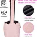 Ownpets Pet Dog Sling Carrier Bag Adjustable Padded Strap Dog Hand Free Safe Mesh Pet Carrier for Small Medium Dog Cat (Pink)
