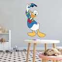 Kelly Wall Decals Donald Tips Cap Favorite Duck Design Character Design Child's Bedroom Wall Decoration - Size: 18 Inches X 30 Inches