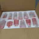 RUCKAE 12 Pack Glass Bud Vases Mini Flower Vase Small Vintage Vases for Centerpiece Table Wedding Decorations Home Decor Party (Gradient Pink)