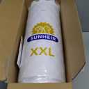 Extra Large Orthopedic Dog Bed for Big Dogs - XXL Waterproof Dog Bed with Removable Washable Cover & Anti-Slip Bottom, Crate Bed, Deluxe Plush Pet Bed Mat (Blue)