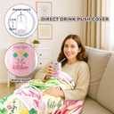 Patelai 5 Pcs Dink Ball Gifts for Women Funny Dinkball Blanket 12 oz Stainless Insulated Tumbler Novelty Socks Dinkball Lover Gift for Player Coach Christmas Birthday Mother Day (Pink, Green)