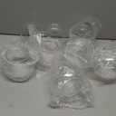 Eccliy 8 Sets Clear Fish Bowls with Straws Ball Shape Plastic Bowl for Drinks Summer Drink Cups Unbreakable Goldfish Bowl for Carnival Game Candy Table Centerpieces Party Favors (27 oz)