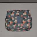 L&FY Hanging Travel Toiletry Bag Women's Cosmetic Organizer Makeup Case Pouch Men's Shaving Kits With Handle (Blue Flower)