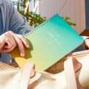 2 x Undated Weekly Planner - Spiral Bound 52 Weeks To Do List Planner Habit Tracker, A5 Simplify Esthetic Work Organizer Notebook, 70 Micron PP Cover, 100 GSM Paper, 5.83" x 8.27" (Blue Yellow)