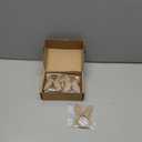 WINGFISH Easter Bunny Napkin Rings Set of 12 Handmade Cute Rabbit Ear Napkin Rings Bulk Burlap Jute Brown Napkin Ring Holders for Easter Party Banquet Dinning Spring Table Decoration