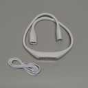 QEBIDUM Neck Reading Light, Reading Book Light, 3 Colors, 3 Brightness Levels Portable Battery Operated Flexible USB Hands Free Small Booklight Led Lamp for Bed at Night Knitting Camping White